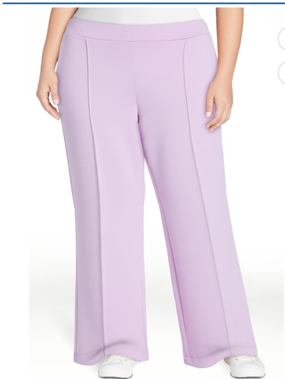 Scoop NYC Women’s Plus Cotton Rose Scubaknit Seamed Sweatpants Size 2X NWT